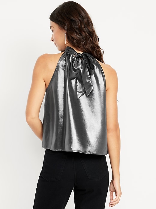 Image number 2 showing, Satin Shine Halter Top