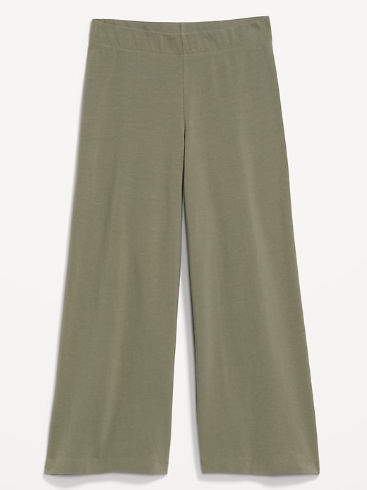 Image number 4 showing, High-Waisted Fashion Wide-Leg Cropped Leggings