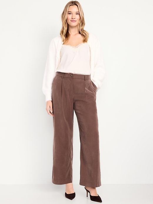 Image number 5 showing, High-Waisted Taylor Trouser Wide-Leg Pants