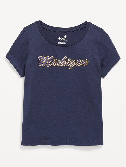 Image number 1 showing, College Graphic T-Shirt for Girls