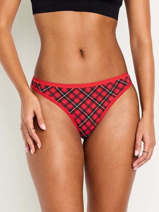 Image number 1 showing, Low-Rise Everyday Cotton Thong