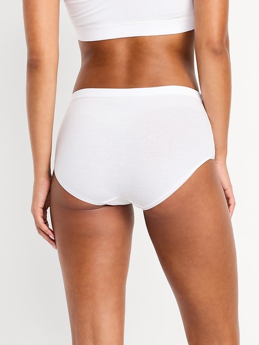 Image number 3 showing, High-Waisted Everyday Brief Cotton Underwear 6-Pack