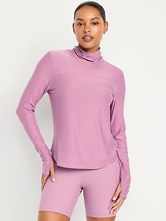 CloudMotion Funnel Neck Top