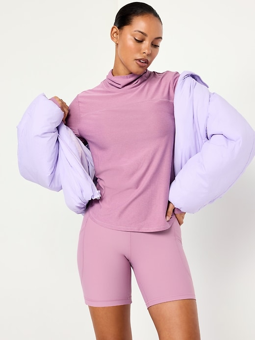 Image number 3 showing, CloudMotion Funnel Neck Top