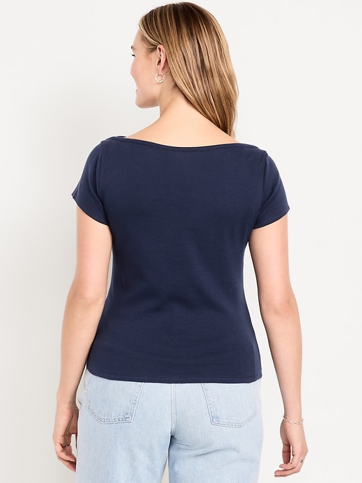Image number 6 showing, Snug Boatneck T-Shirt