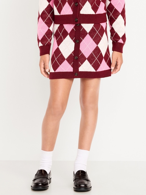 Sweater-Knit A-Line Skirt for Girls