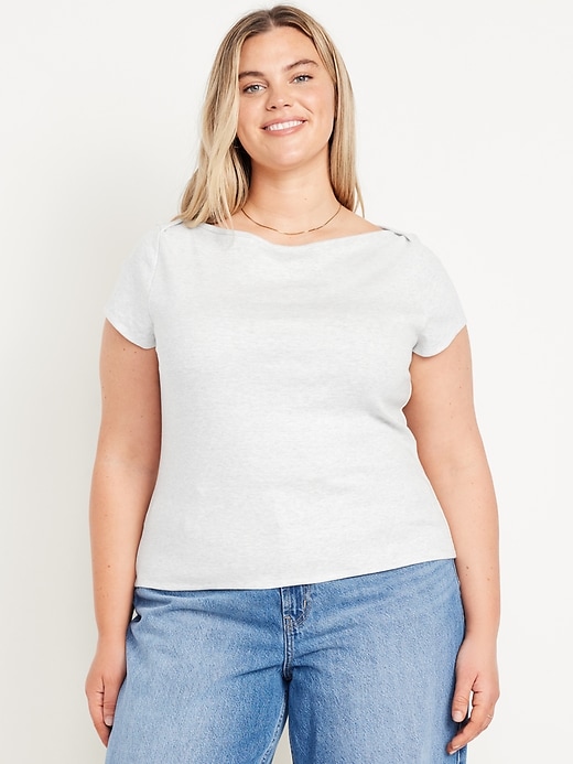 Image number 7 showing, Snug Boatneck T-Shirt