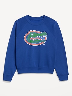 College Crew-Neck Sweatshirt for Women