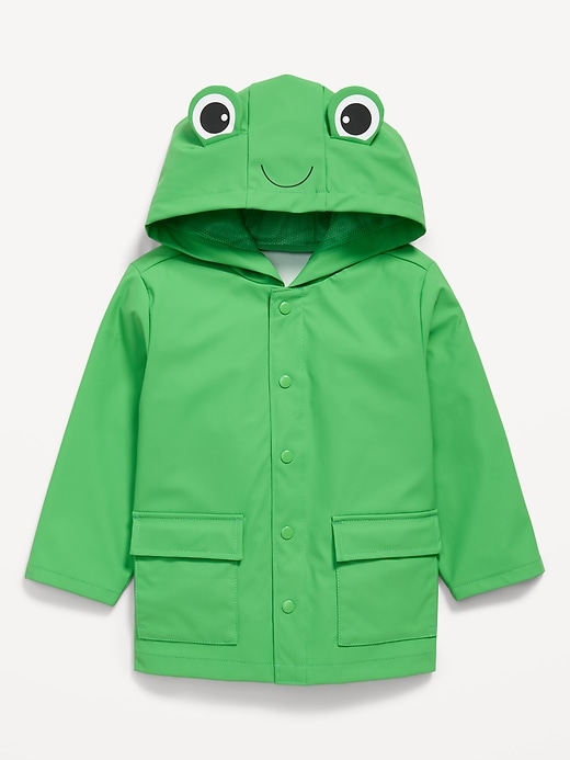 Image number 3 showing, Water-Resistant Unisex Critter Hooded Jacket for Toddler