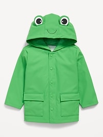 Image number 3 showing, Water-Resistant Unisex Critter Hooded Jacket for Toddler