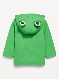 Image number 2 showing, Water-Resistant Unisex Critter Hooded Jacket for Toddler