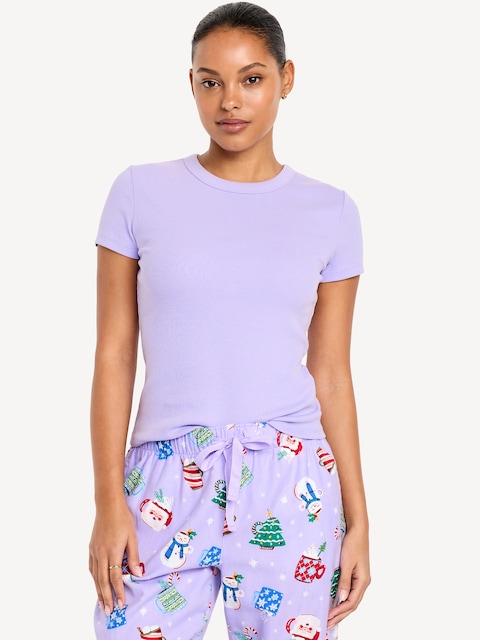 Snug Crop T-Shirt - Lavender Haven