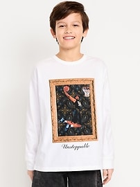 Image number 1 showing, Oversized Long-Sleeve Graphic T-Shirt for Boys