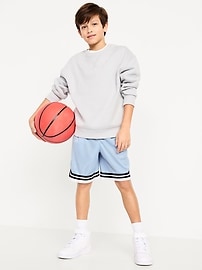 Image number 3 showing, Knee Length Mesh Basketball Shorts for Boys