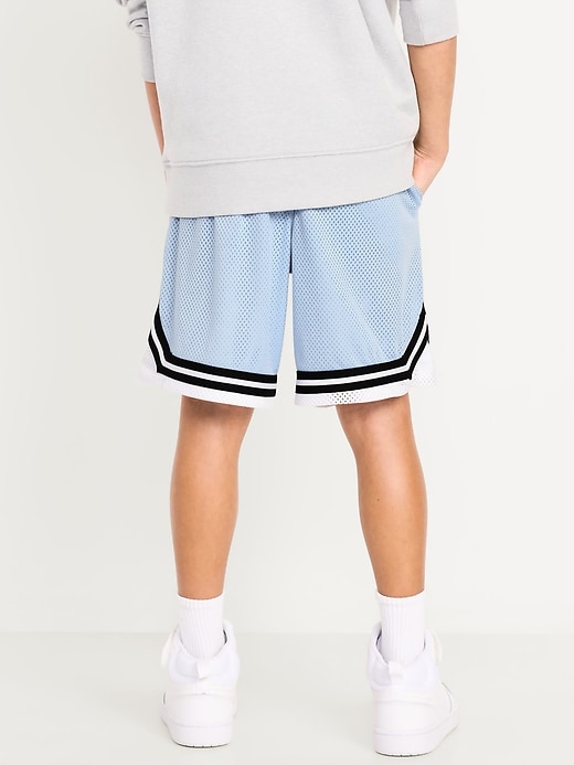 Image number 2 showing, Knee Length Mesh Basketball Shorts for Boys