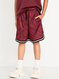 Image number 3 showing, Printed Mesh Basketball Shorts for Boys (At Knee)