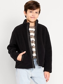 Image number 1 showing, Sherpa Zip Jacket for Boys