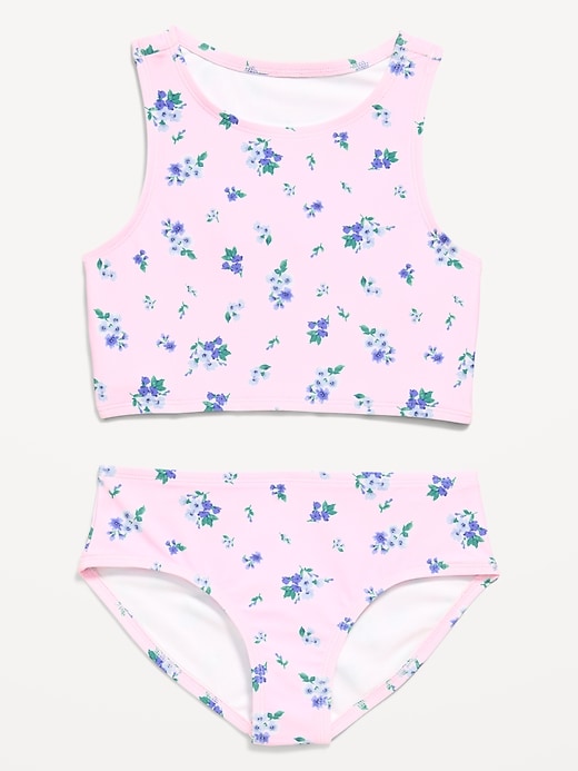 Image number 1 showing, Printed Tankini Swim Set for Girls