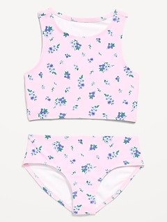 Printed Tankini Swim Set for Girls