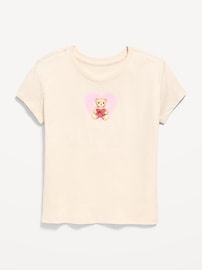 Image number 1 showing, Short-Sleeve Graphic T-Shirt for Girls