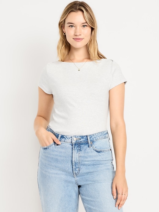 Image number 5 showing, Snug Boatneck T-Shirt