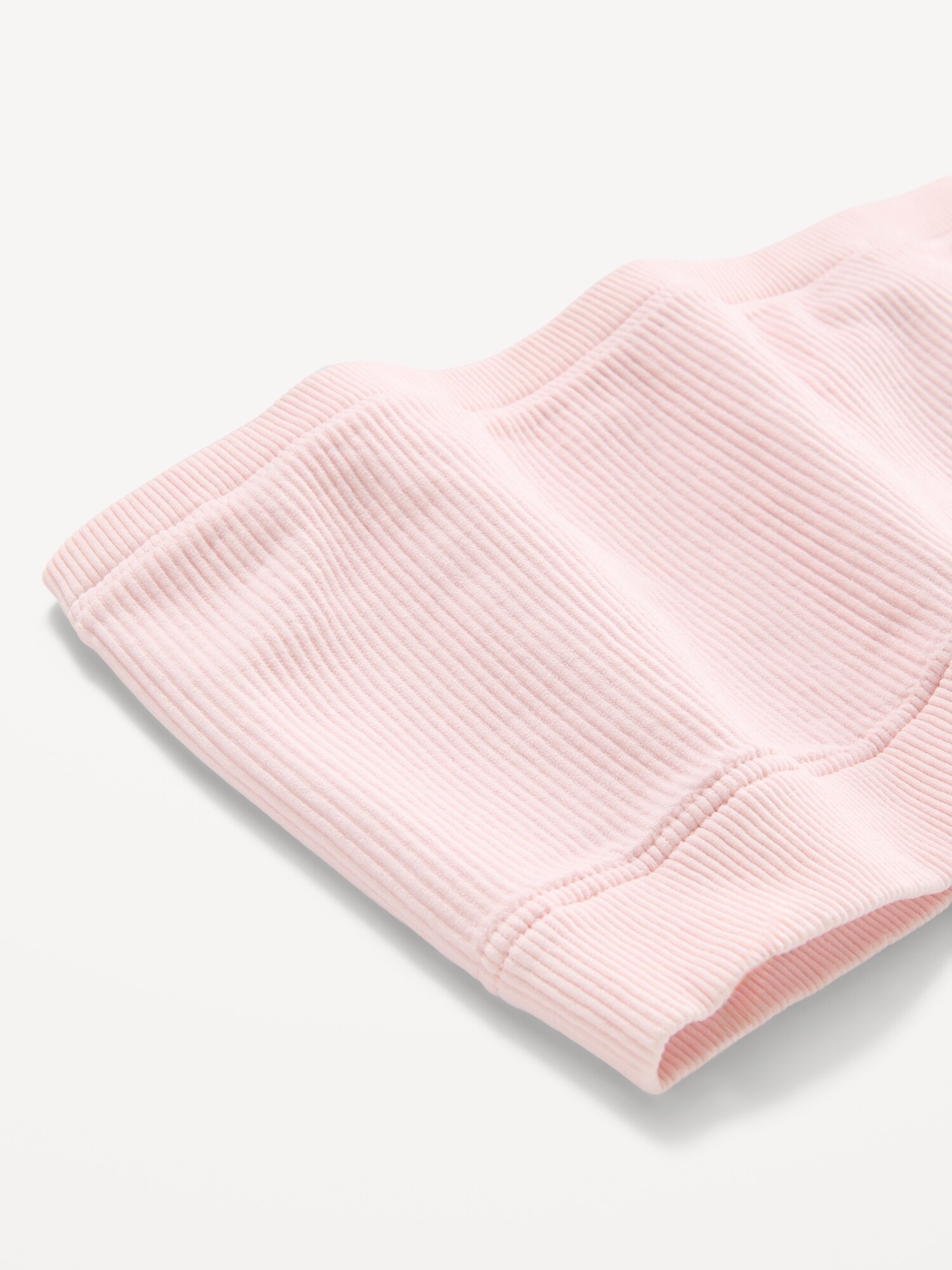 Бельё Longline, бандо, без швов, в рубчик — Old Navy, цвет: Пастельный розовый — фото 2