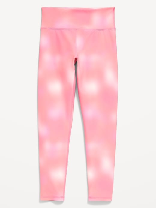 Image number 2 showing, High-Waisted PowerSoft 7/8-Length Leggings for Girls