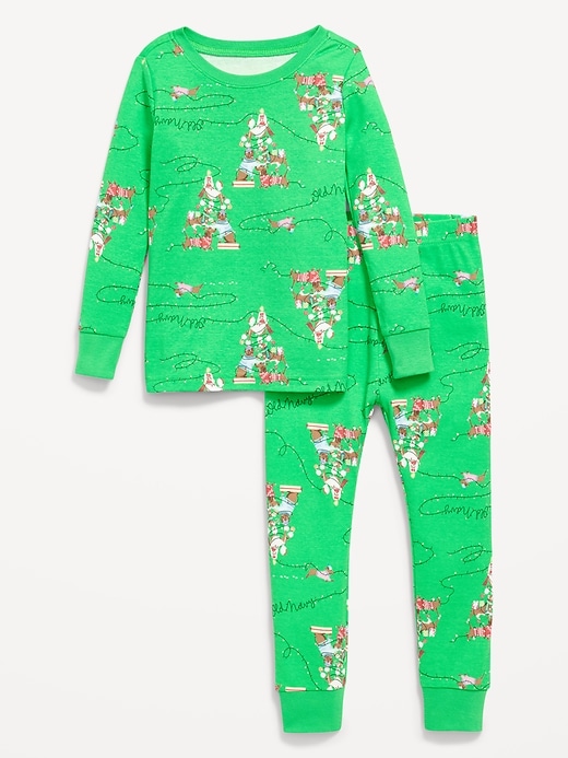 Image number 1 showing, Printed Snug-Fit Pajama Set for Toddler & Baby