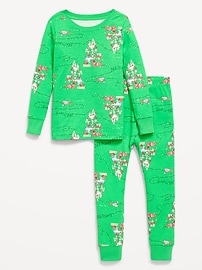 Image number 1 showing, Printed Snug-Fit Pajama Set for Toddler & Baby