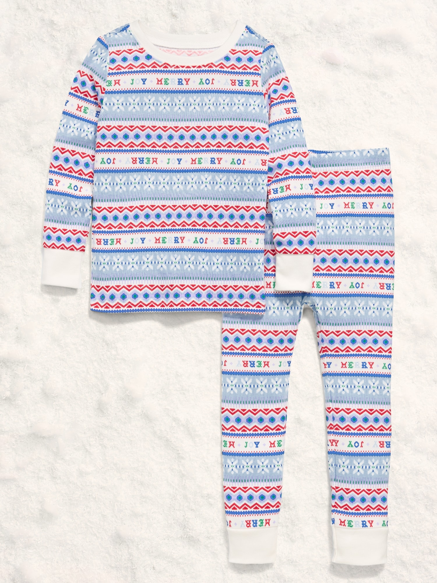 Printed Snug-Fit Pajama Set for Toddler & Baby