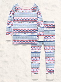 Image number 1 showing, Printed Snug-Fit Pajama Set for Toddler & Baby