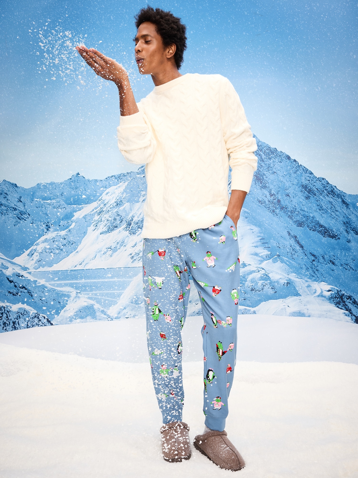 Flannel Pajama Jogger for Men