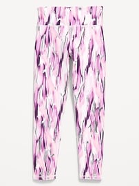Image number 2 showing, High-Waisted PowerSoft 7/8-Length Leggings for Girls