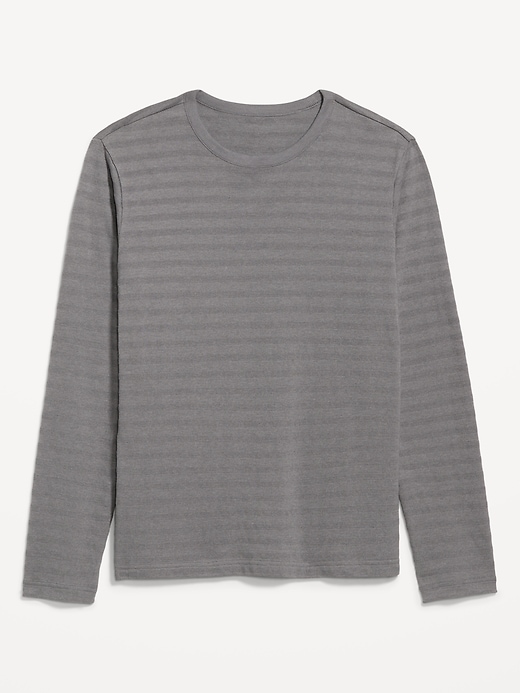 Image number 4 showing, Long-Sleeve Textured-Knit Striped T-Shirt