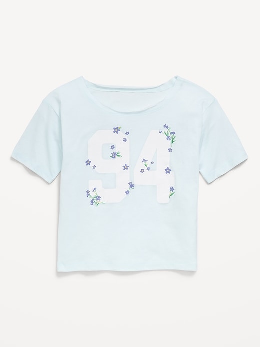 Image number 2 showing, Off-Shoulder Graphic T-Shirt for Girls