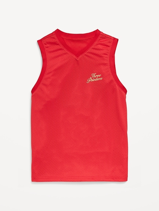 Image number 2 showing, Mesh Graphic Basketball Tank Top for Boys