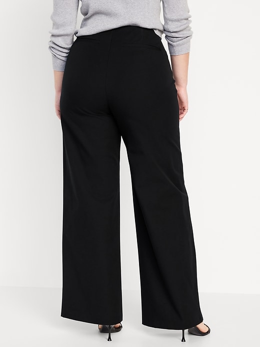 Image number 7 showing, High-Waisted Pull-On Pixie Super Wide-Leg Pants