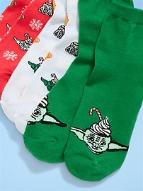 Image number 2 showing, Disney© 3-Pack Novelty Quarter Crew Socks for Women