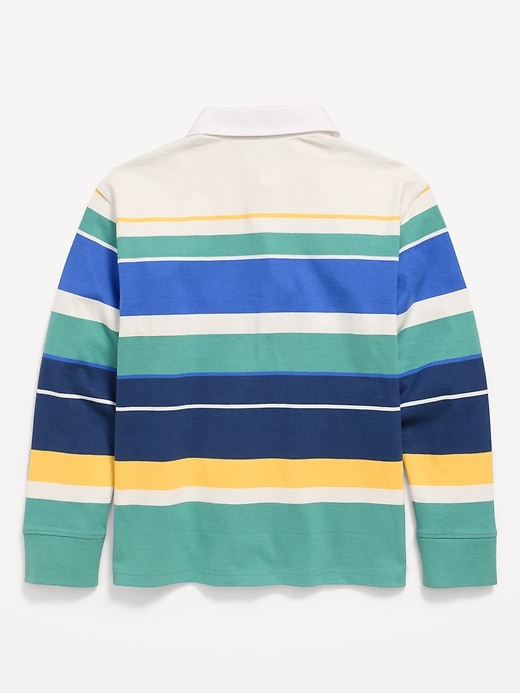 Image number 3 showing, Long-Sleeve Rugby Polo Shirt for Boys