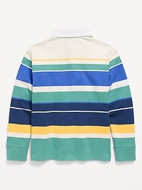 Image number 3 showing, Long-Sleeve Rugby Polo Shirt for Boys