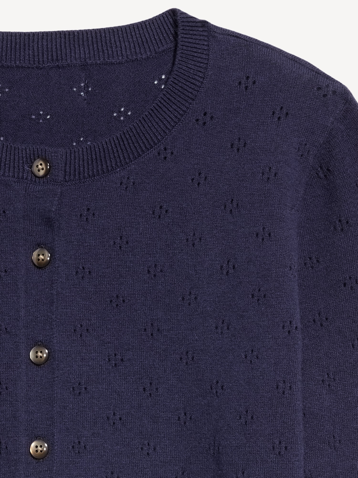 SoSoft Lite Cropped Pointelle Cardigan