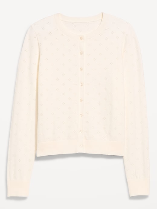 Image number 4 showing, SoSoft Pointelle Cardigan