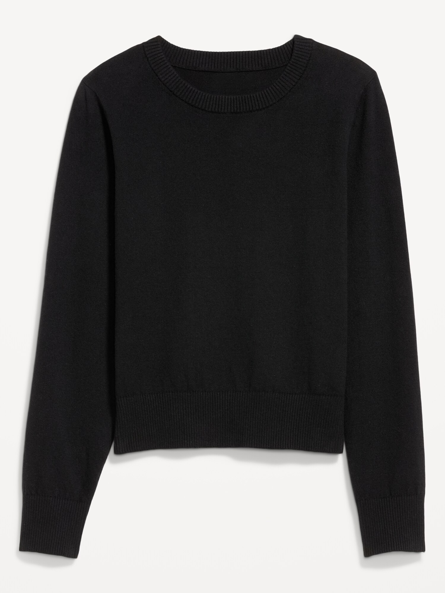 Женский свитер Old Navy SoSoft Lite Crew-Neck, цвет: Чёрный — фото 4