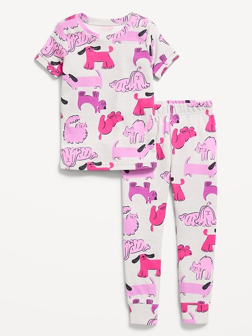Image number 1 showing, Unisex Snug-Fit Printed Pajama Set for Toddler & Baby