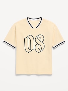 Short-Sleeve Soccer Jersey Sweater for Boys