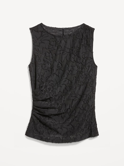 Image number 5 showing, Jacquard Side-Drape Top