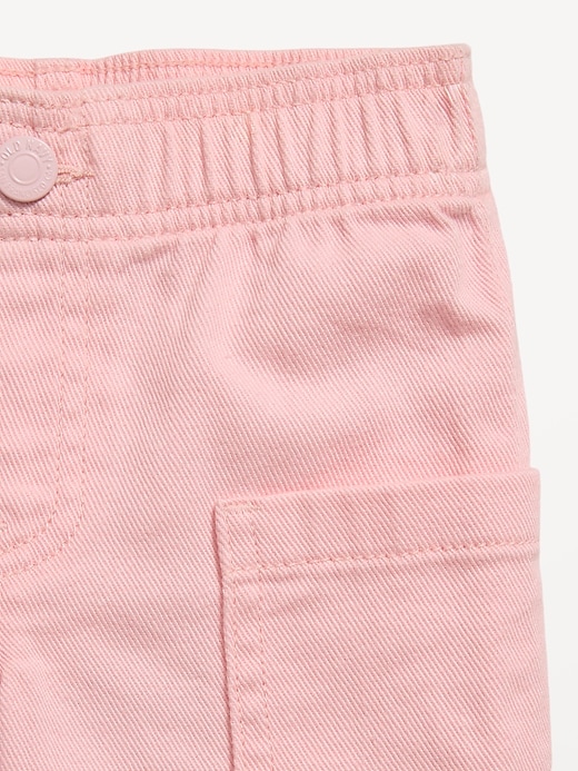 Image number 2 showing, High-Waisted Baggy Wide-Leg Pull-On Pants for Toddler Girls