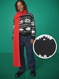 Image number 1 showing, SoSoft Oversized Fair Isle Sweater for Boys
