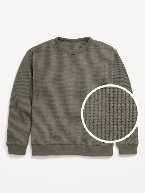 Long-Sleeve Thermal-Knit T-Shirt for Boys - Forest Floor