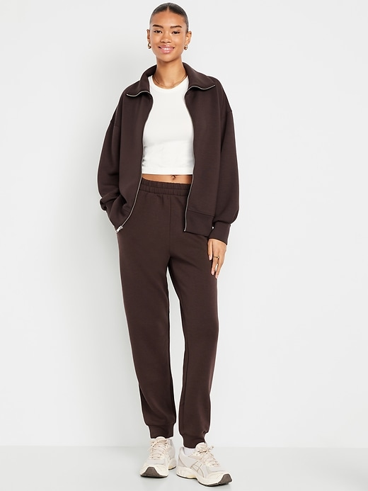 Image number 1 showing, High-Waisted Bounce Fleece Jogger Sweatpants
